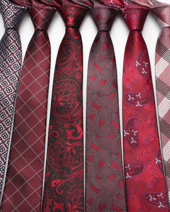 Neckties in stock, business-dyed men's professional formal polyester ties, 7cm wedding ties for grooms