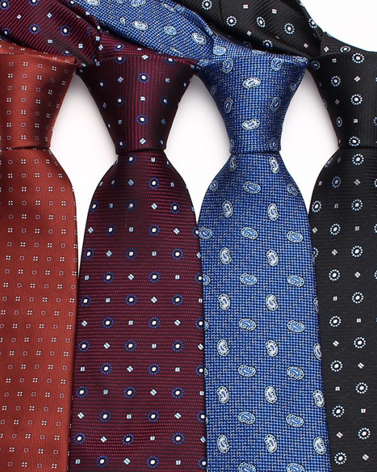 Leier's new jacquard series ties, 8cm polyester business suit ties, bulk polyester ties, available from manufacturers.