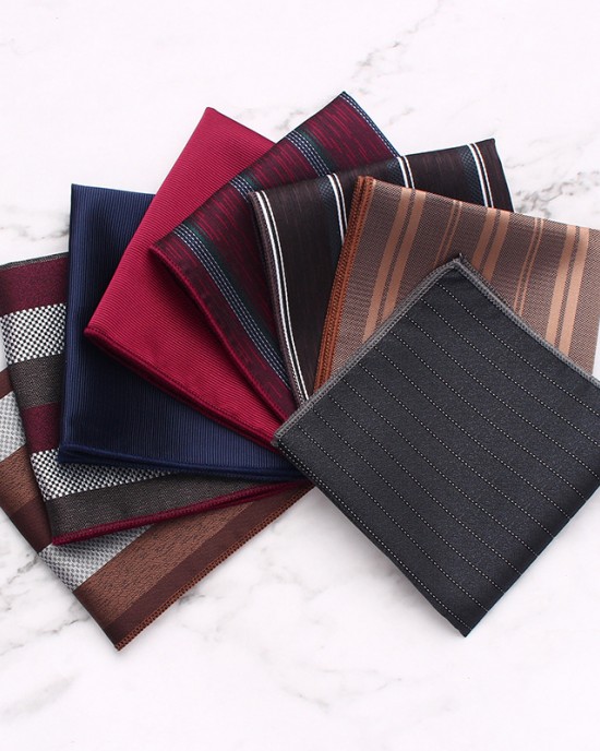 Men's formal suit pocket squares, bow tie pocket squares for wedding banquets, square handkerchief manufacturers in stock