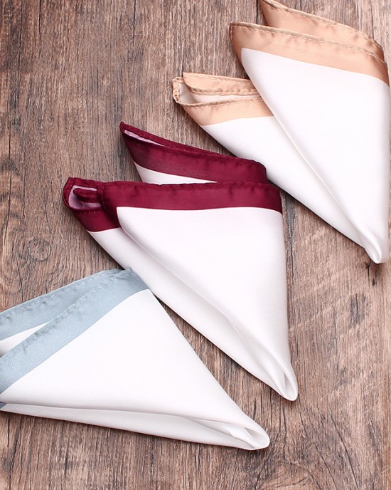 Lei'er men's formal business suit pocket square, solid color chest handkerchief, small handkerchief accessory, in stock.