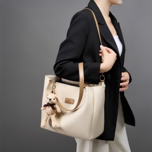 2025 new style summer top-grain genuine leather handbag, fashionable and versatile textured diamond-patterned crossbody bag