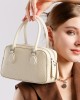 2025 new spring/summer top-grain cowhide Boston bag, mini crossbody, shoulder, pillow bag, underarm bag for women.