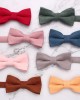 Autumn and winter new Korean velvet solid-color children's bow ties, trendy children's stylish and personalized neckties, bow ties for boys and girls.