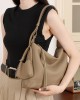 2025 new niche simple style genuine leather single Large-capacity shoulder bag, commuter tote, high-end, fashionable underarm bag