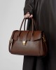 Vintage genuine leather handbag tote bags, new cross-border vegetable-tanned cowhide large-capacity briefcases, large travel bags for women