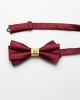 Red wedding tie with a "happiness" character, solid-color wedding bow ties for groomsmen, formal wedding bow ties, bow tie ties for suits