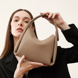 2025 new top-grain cowhide versatile soft cigarette case bag, a niche high-end women's shoulder and crossbody handbag.