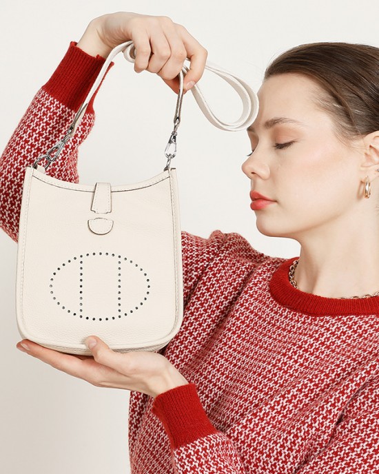 2025 New Style Top-Grade Cowhide Handbag for Women: Casual Handbag for Women, Spring/Summer New Style Retro Messenger Bag, Shoulder/Shoulder Bag