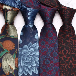 Lei'er new blue business tie, 7cm polyester jacquard casual suit tie Personalized tie manufacturers in stock