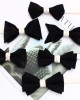 Leier men's black and white bow ties, British-style square scarves, professional wedding and banquet bow ties, pocket scarves, manufacturer