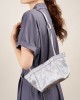 Yanshui bucket bag, new Chinese-style brocade bag, niche satin cowhide small square bag, shoulder and crossbody wing bag