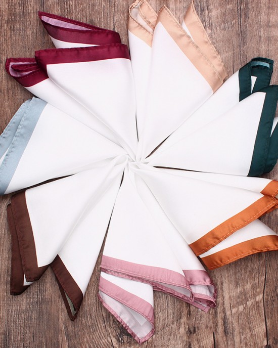 Lei'er men's formal business suit pocket square, solid color chest handkerchief, small handkerchief accessory, in stock.