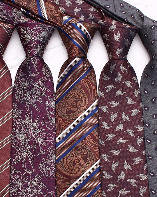 Lei'er Business Ties, Men's Polyester Jacquard Business Retro Ties, Manufacturer & Wholesale, Multiple Colors Available