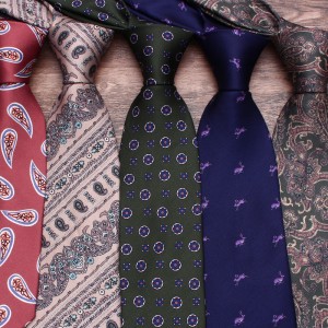 Leier men's floral ties, casual ties for banquets and performances, with cashew pattern ties, Korean-style 9cm neckties.