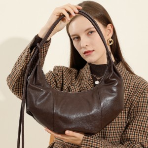 Same crossbody bag, croissant bag, original leather shoulder bag, underarm bag, large-capacity commuter bag