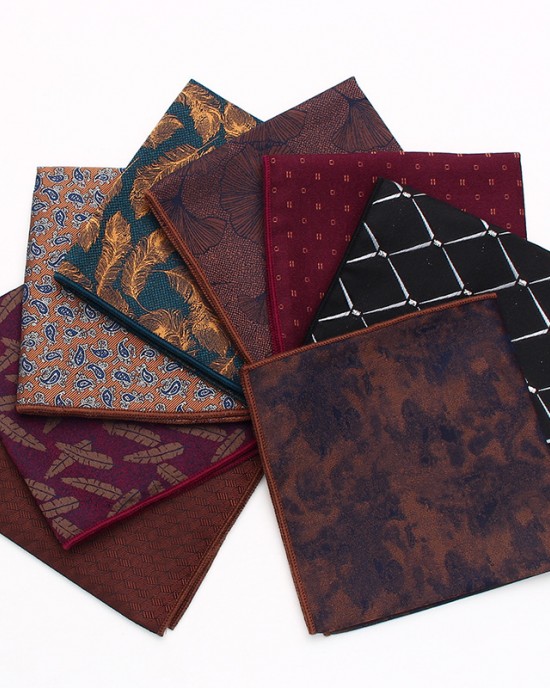 Men's pocket squares, polyester suit and dress chest scarves, multi-colored handkerchiefs, geometric squares, manufacturer