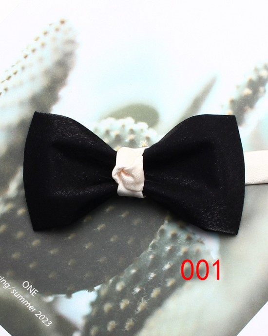 Leier men's black and white bow ties, British-style square scarves, professional wedding and banquet bow ties, pocket scarves, manufacturer