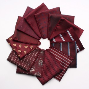 Lei'er Spring/Summer Men's Suit Pocket Square Yarn-Dyed Jacquard Polyester Silk Square Scarf, Manufacturer & Wholesale