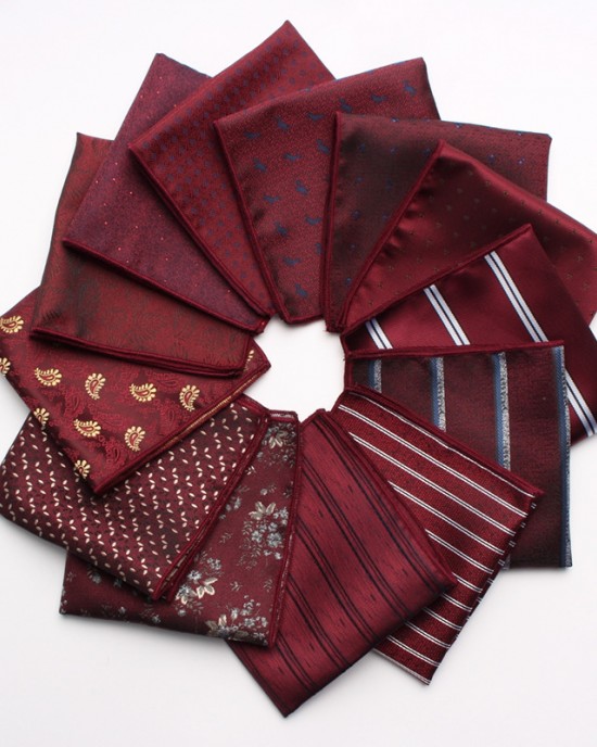 Lei'er Spring/Summer Men's Suit Pocket Square Yarn-Dyed Jacquard Polyester Silk Square Scarf, Manufacturer & Wholesale