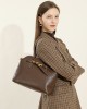 Top-Grain Cowhide Leather Commuter Bag, a High-End Underarm Handbag