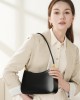 Spring/Summer new niche design genuine leather commuter baguette bag 2025 Spring/Summer French-style underarm bag single shoulder vintage women's bag