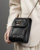 2025 autumn new top-grain cowhide mobile phone bag, crossbody for women, 2025 genuine leather chain bag, luxury mini crossbody bag.