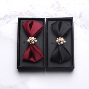 Factory wholesale men's formal bow ties, stylish Korean-style bow ties for groomsmen and wedding bows.