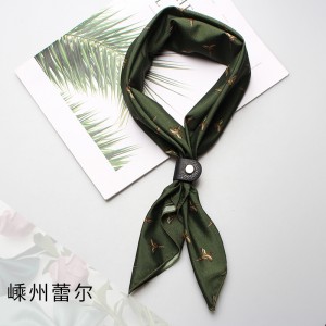 Small silk scarves for women, Korean spring and autumn handkerchiefs, summer scarves, versatile and fashionable professional scarves for wholesale