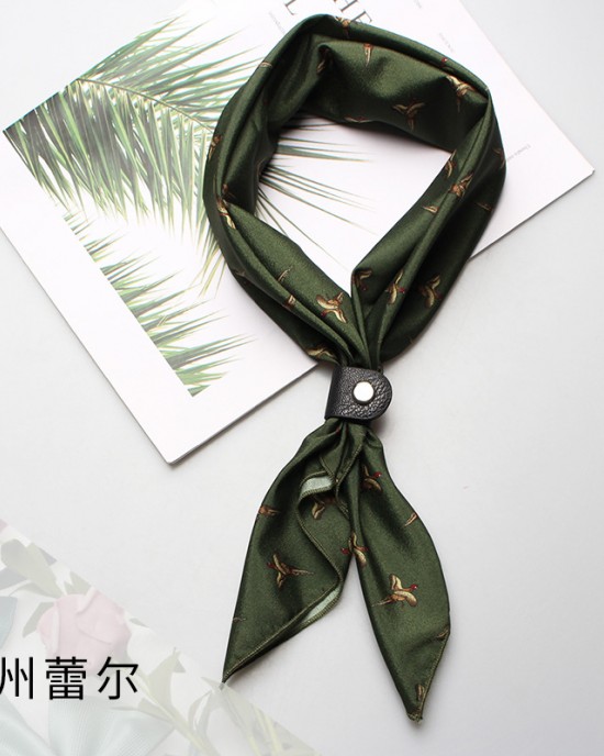 Small silk scarves for women, Korean spring and autumn handkerchiefs, summer scarves, versatile and fashionable professional scarves for wholesale