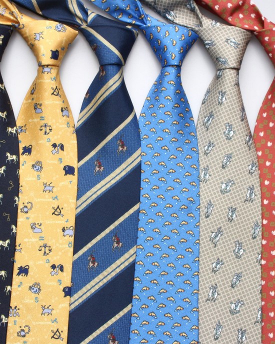 9cm polyester printed arrow-shaped casual ties for men and women, animal-themed casual and versatile shirt ties wholesale.