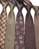 2025 new brown ties, men's business and fashionable polyester hand-tied ties, manufacturers in stock and wholesale, multiple colors available