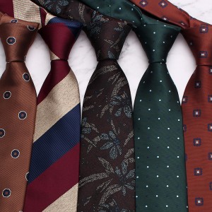 Leier 8cm business striped ties, men's polyester ties, jacquard business vintage ties, and manufacturers supply them.
