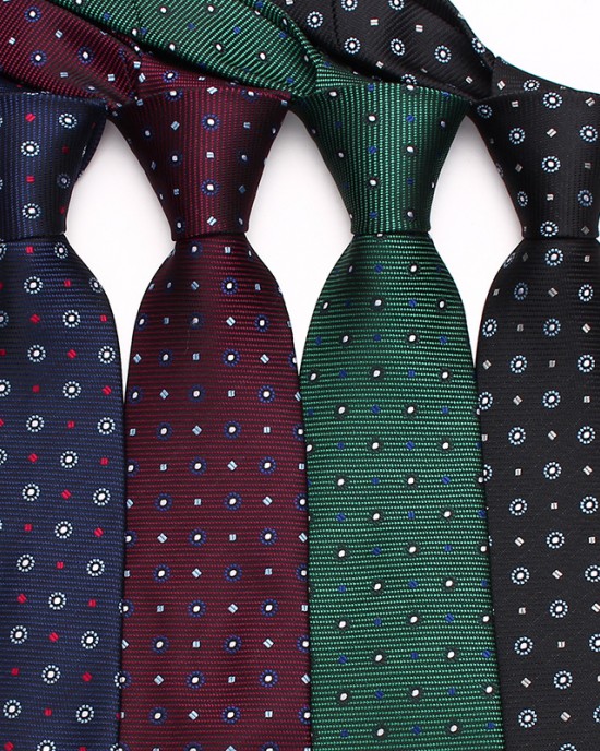 Leier's new jacquard series ties, 8cm polyester business suit ties, bulk polyester ties, available from manufacturers.