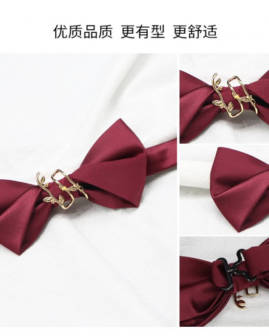 Formal men's groom wedding bow ties, groomsmen wedding tuxedos, and British-style bow ties are available in black, burgundy, and blue.