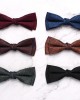 Manufacturer's ready-to-stock business wedding bow ties, men's suit polyester bow ties, distinctive double-layered textured casual bow ties, wholesale.