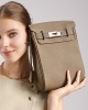 Cross-border Togo top-grain cowhide Kelly crossbody chest bag, unisex backpack, fashionable genuine leather shoulder bag