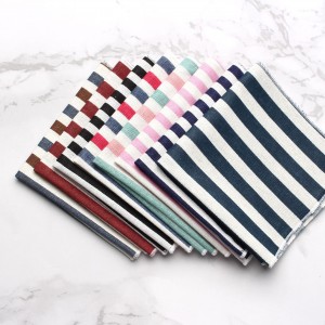 Men's suit pocket square. Wholesale of striped shirt pocket squares, formal dress chest scarves, and small square handkerchiefs.