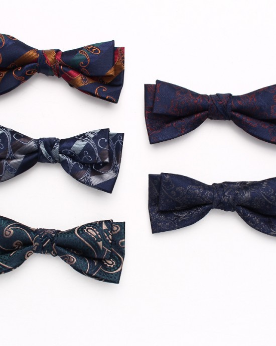 Lei'er men's floral casual bow ties, fashionable new paisley flower bow ties, personalized bow tie manufacturers for men and women