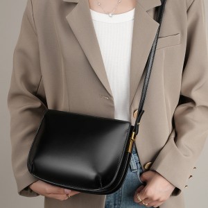Luxury genuine leather underarm bag for women, 2025 new cowhide Simple and versatile shoulder and crossbody handbag