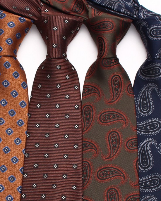 Lei'er men's cashew flower ties, European and American animal pattern ties, 8cm Korean-style wedding groom ties, manufacturers.