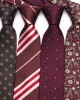 Leier new coffee-colored men's business and fashionable polyester hand-tied ties, manufacturer, and wholesale striped ties.