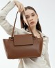 2025 new style genuine leather women's bag, bucket bag, luxury crossbody bag, versatile casual wide-band shoulder bag