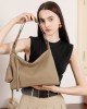 2025 new niche simple style genuine leather single Large-capacity shoulder bag, commuter tote, high-end, fashionable underarm bag