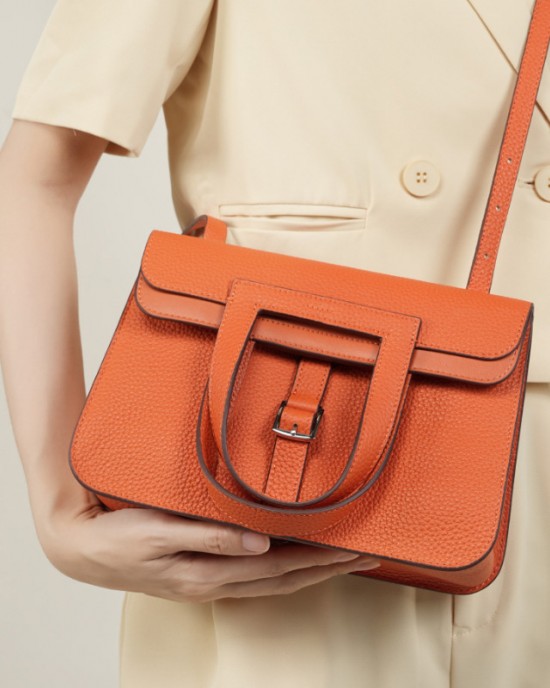 TC Halzan 25 top-grain cowhide leather bag, luxury commuter briefcase, handbag, crossbody, handbag.