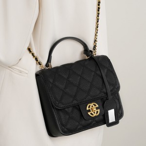 Classic cowhide bag, 2025 new style genuine leather women's crossbody bag, Chanel-style shoulder and chain bag