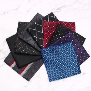 Leier men's business wedding suit pocket squares, patterned chest scarves, and small square handkerchiefs, suit accessories.