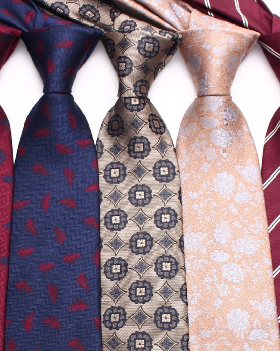 Leier, in stock, burgundy striped tie, men's groomsmen wedding tie, yarn-dyed polyester business tie