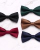 In stock solid-color bow ties for men, grooms, wedding suits, and photoshoots. Fashionable Korean-style bow tie accessories wholesale.