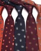 2023 new men's 8cm vintage tie wholesale, various patterns, polyester silk business suit accessories