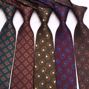 Manufacturer wholesale men's 8cm jacquard polyester ties, business formal ties, wholesale, casual work ties